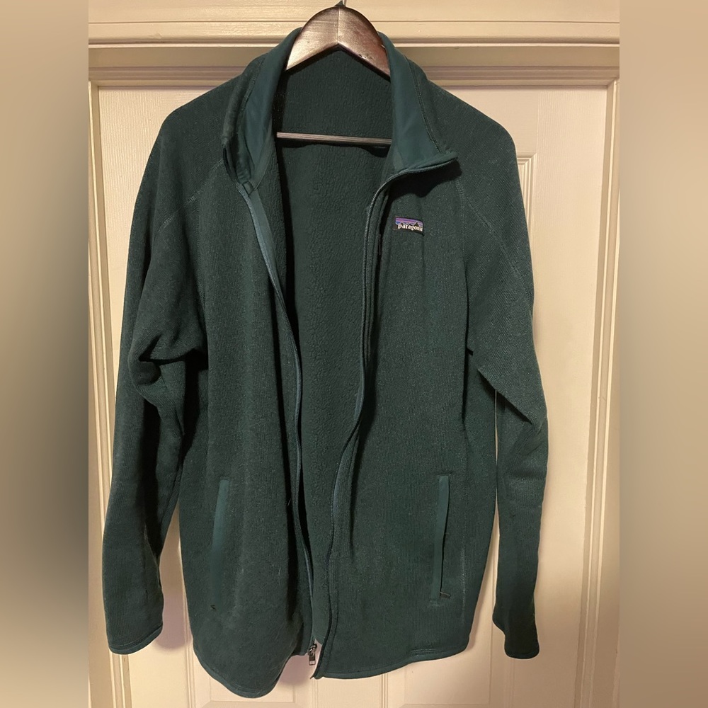 Mens XL Patagonia Fleece Full Zip Jacket - “Better Sweater” - Forest Green